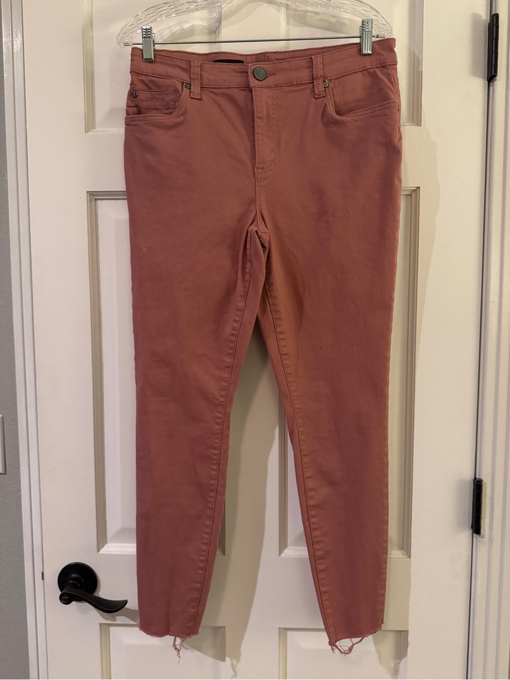 Kut from the Kloth Carlo Ankle Skinny Jeans - Dusty Rose - size 12